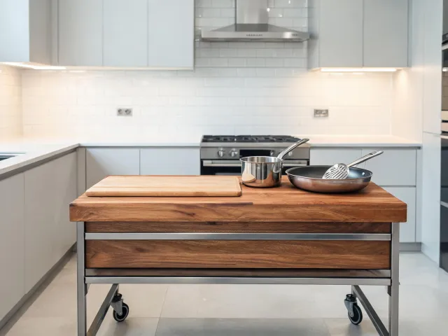 Kitchen island cart