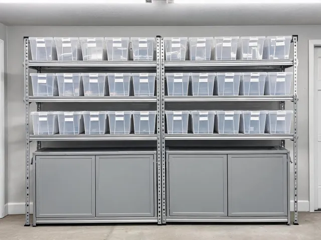 Garage storage wall