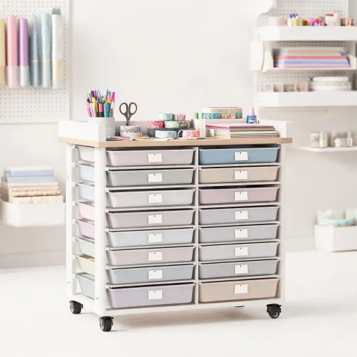 Drawer organizer cart
