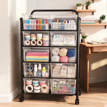 Ten drawer organizer cart bestseller